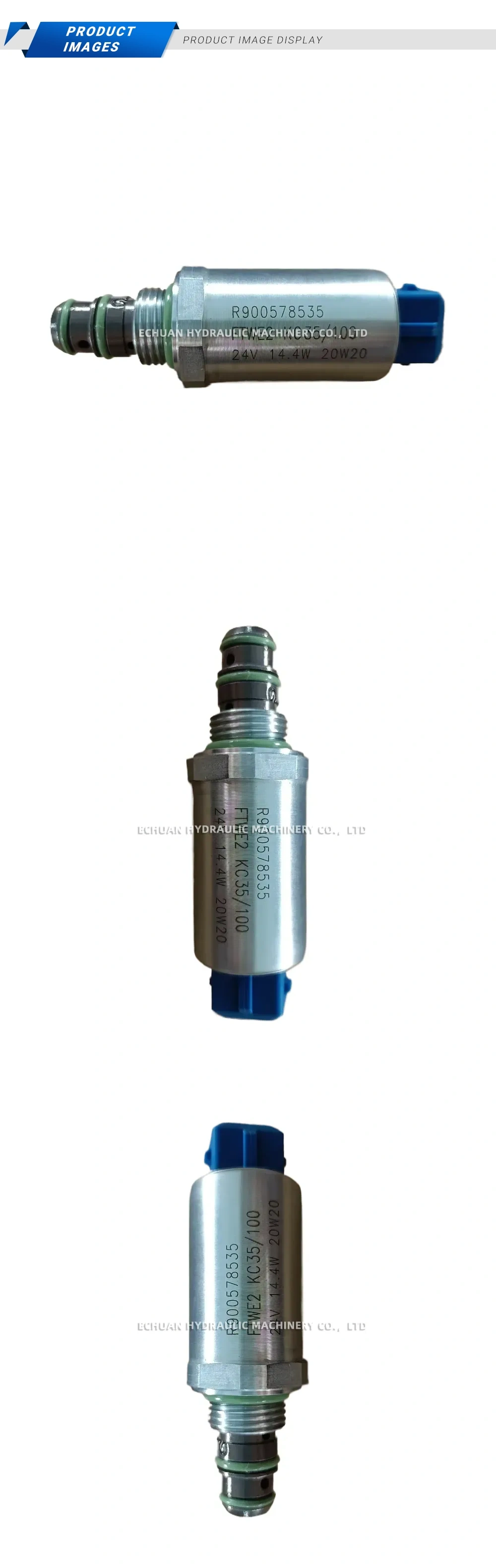 Rexroth R900578535 / FTWE2 KC35/100 Hydraulic Solenoid Cartridge Valve Description