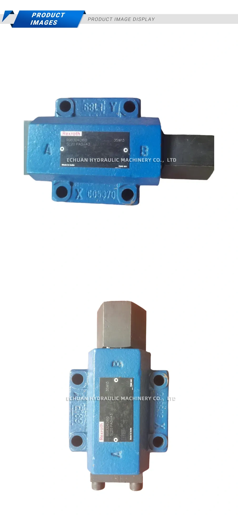 Rexroth SL20 PA3-43 Pilot-operated Check Valve Description