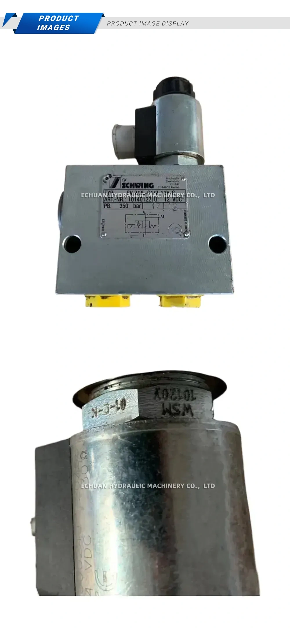 SCHWING SV 2/2L-G1/2-24V-G Hydraulic Solenoid Valve Description
