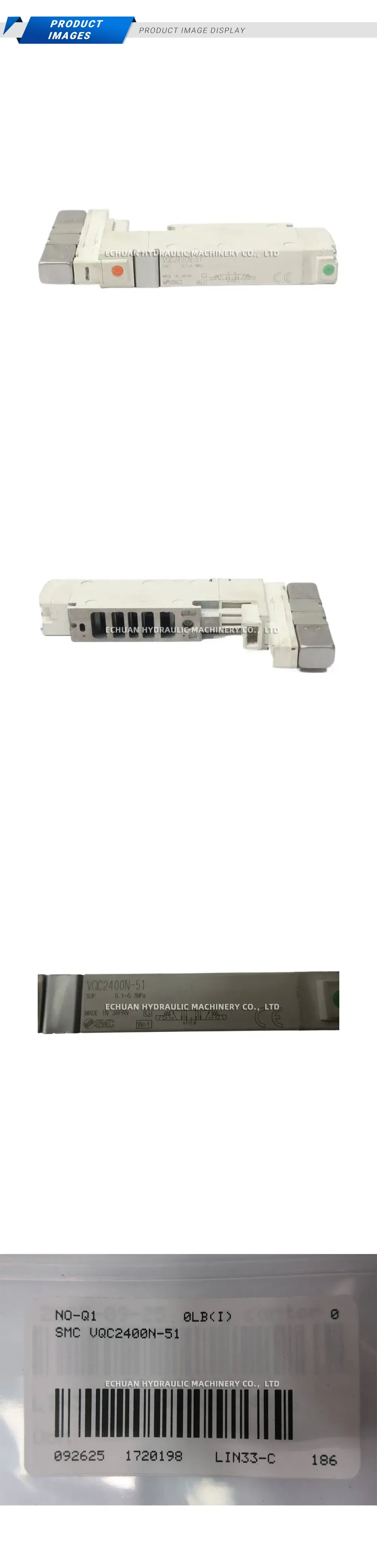 SMC VQC2400N-51 Pneumatic Solenoid Valve Description