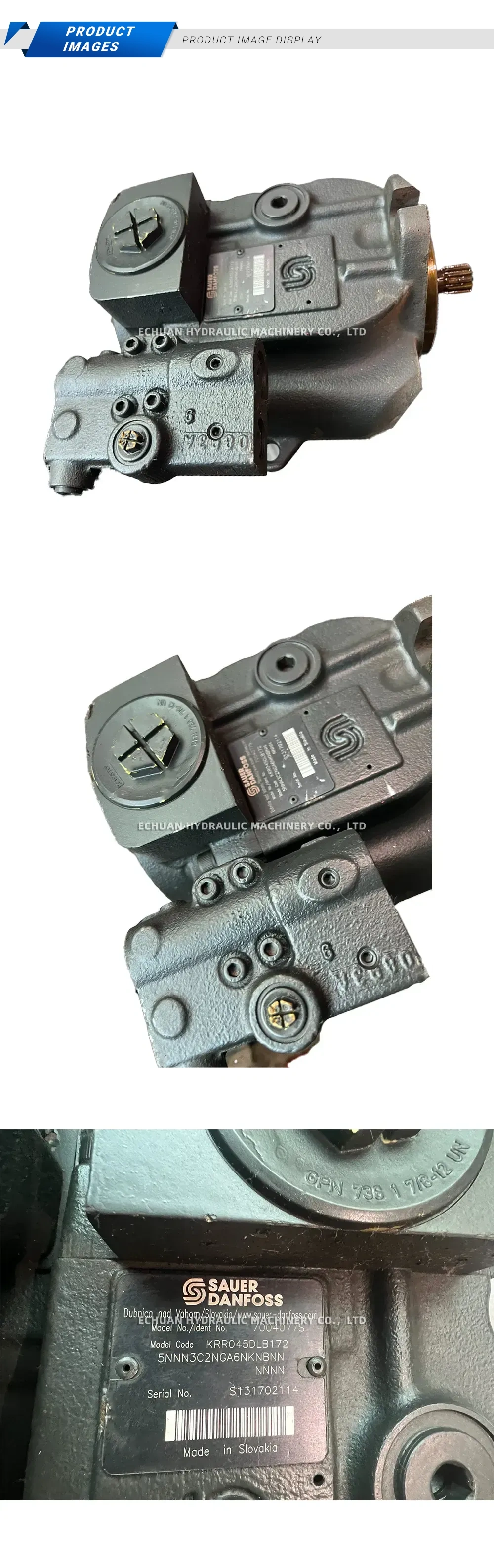 Sauer-Danfoss KRR045DLB172 Hydraulic Axial Piston Pump Description