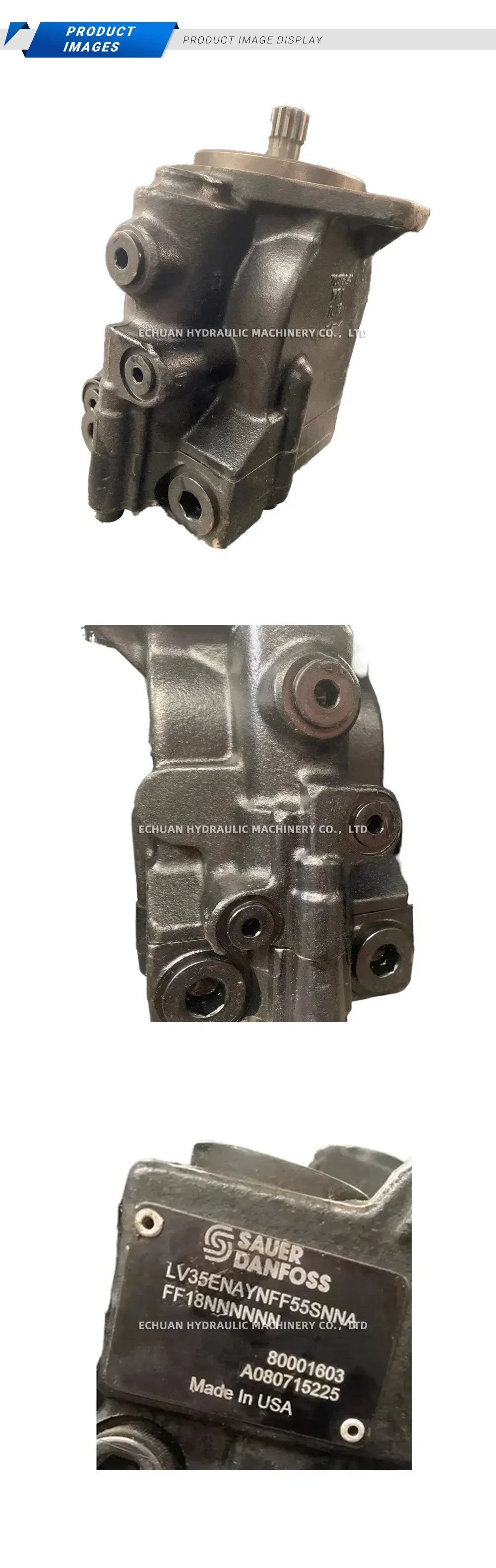Sauer Danfoss LV35ENAYNFF55SNNA Hydrostatic Axial Piston Pump Description