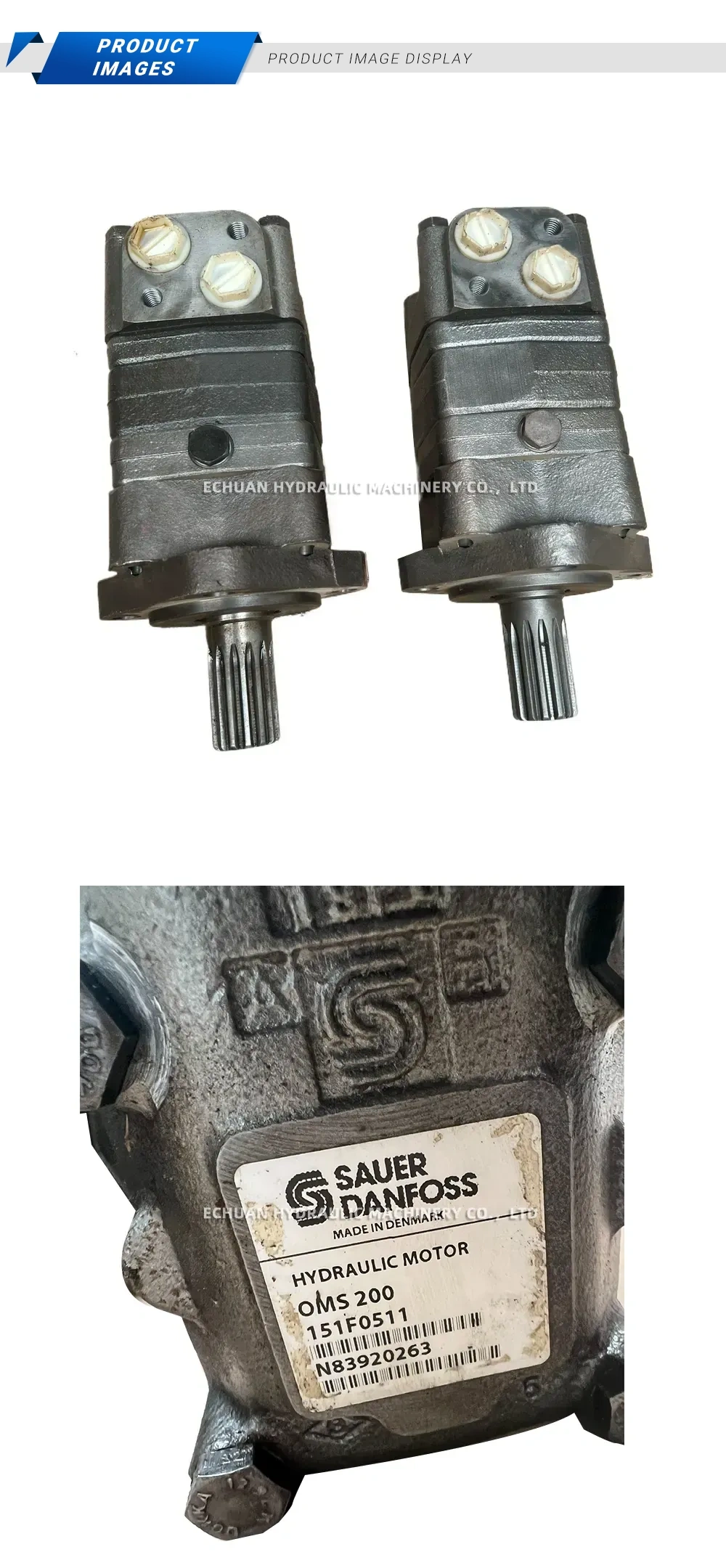 Sauer Danfoss OMS 200 Hydraulic Motor Description