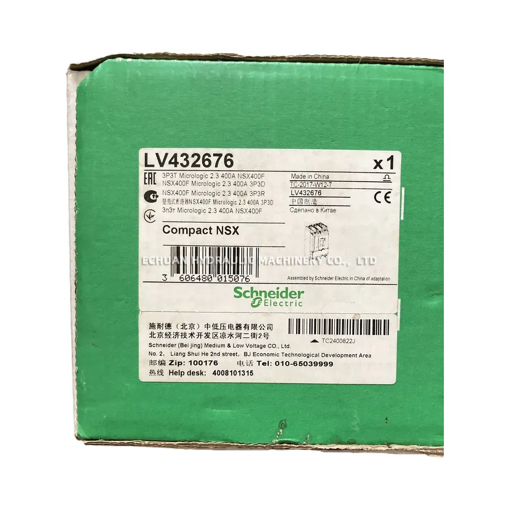Schneider Electric LV432676 (NSX400F Micrologic 2.3 400A 3P3D) Molded Case Circuit Breaker (MCCB)