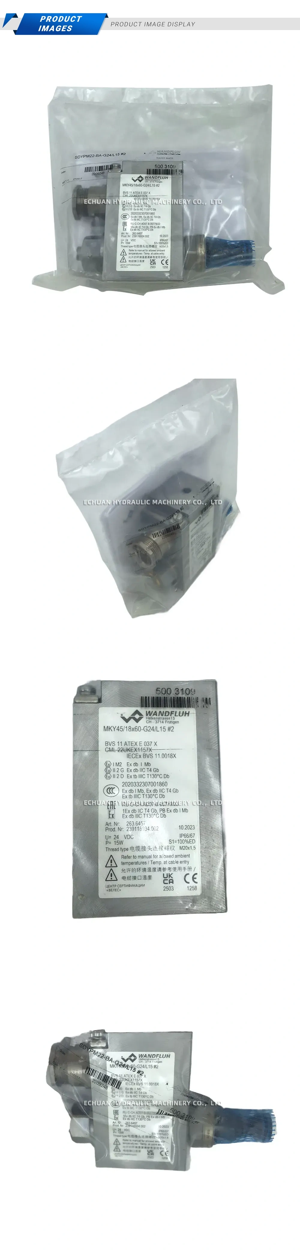 WANDFLUH MKY45/18x60-G24/L15 #2 Explosion-proof Solenoid Coil Description
