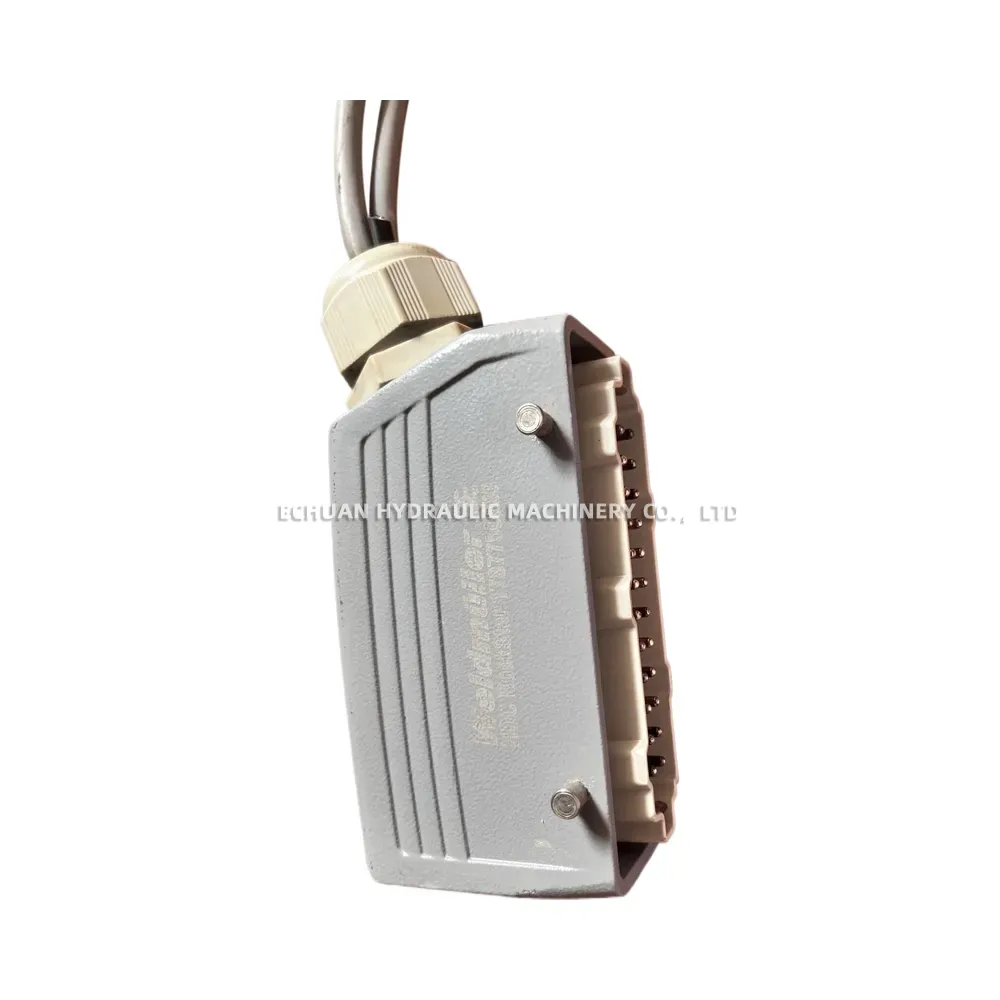Weidmuller HDC HE 24 MS (Order No. 1787750000) Heavy Duty Connector (rectangular industrial connector, male insert with hood and cable gland)