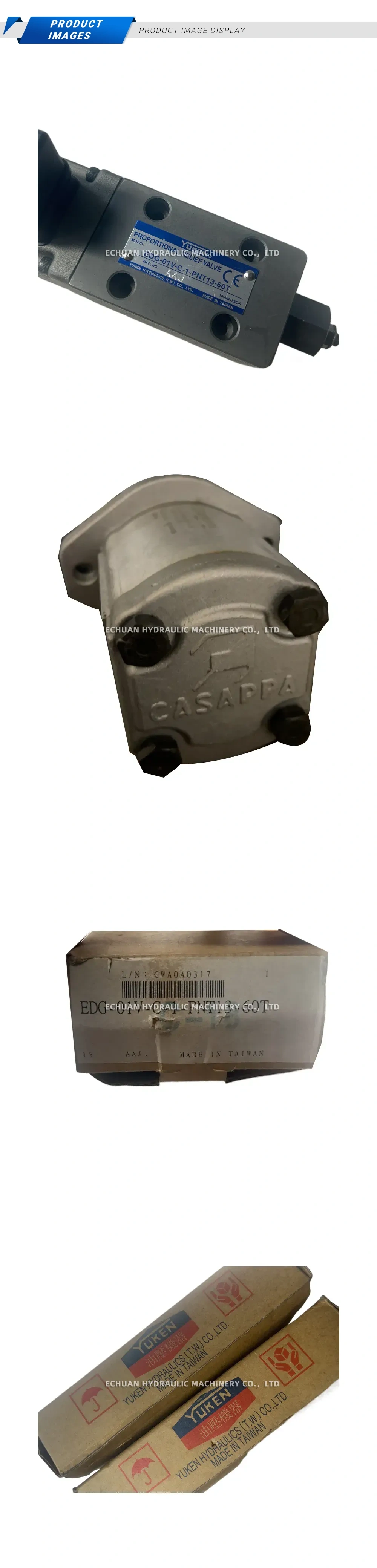 YUKEN EDG-01V-C-1-PNT13-60T Proportional Relief Valve Description