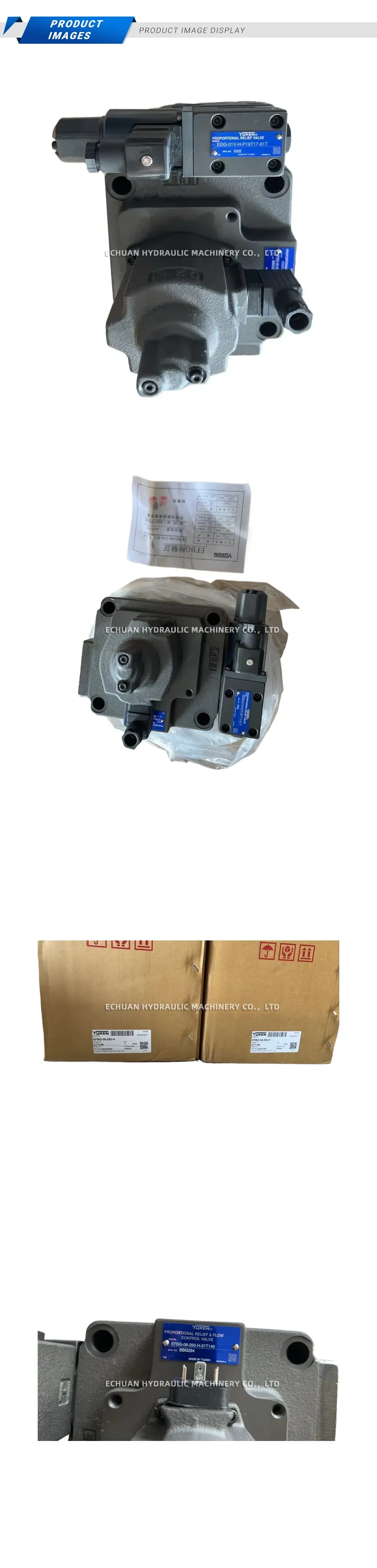 YUKEN EFBG-06-250-H-21T145 Proportional Relief & Flow Control Valve Description