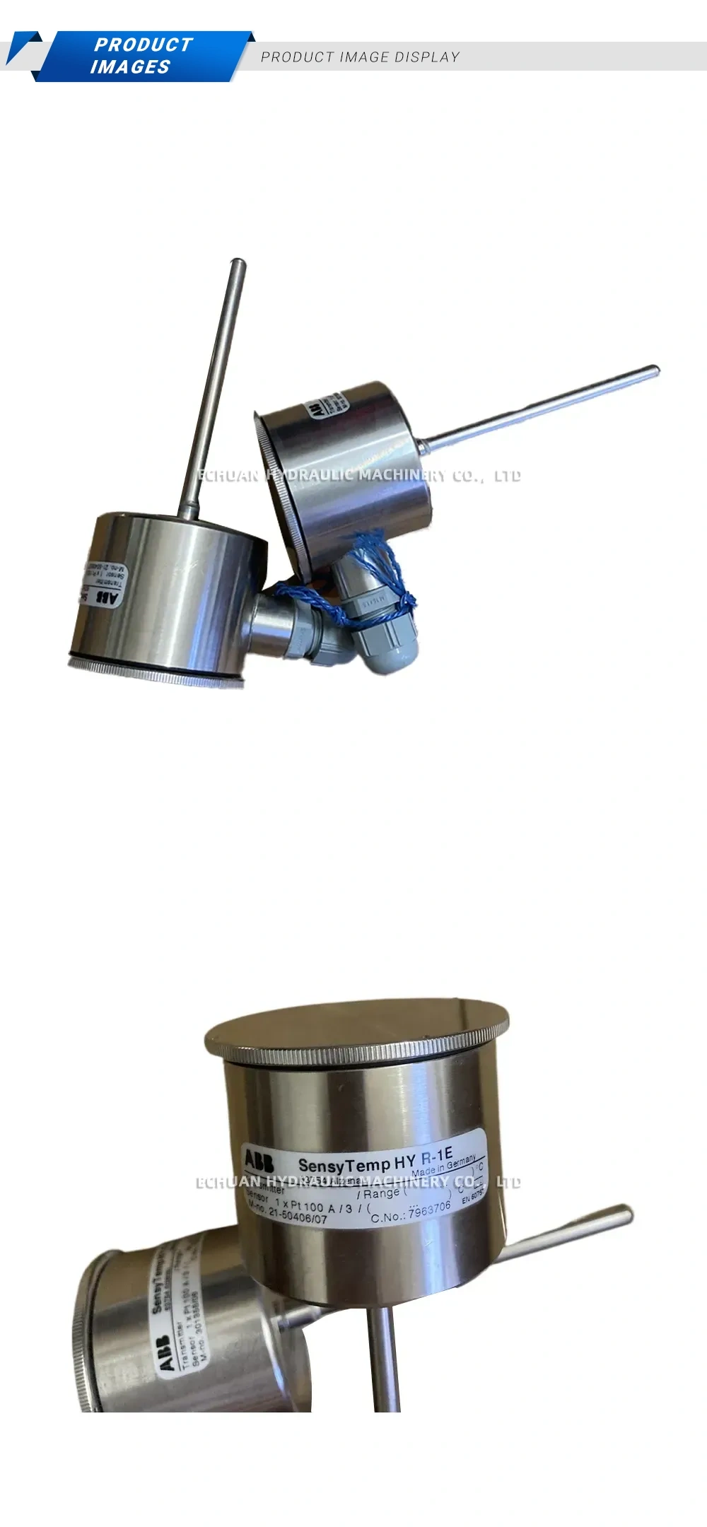 ABB SensyTemp HY R-1E RTD Temperature Sensor / Temperature Transmitter Description