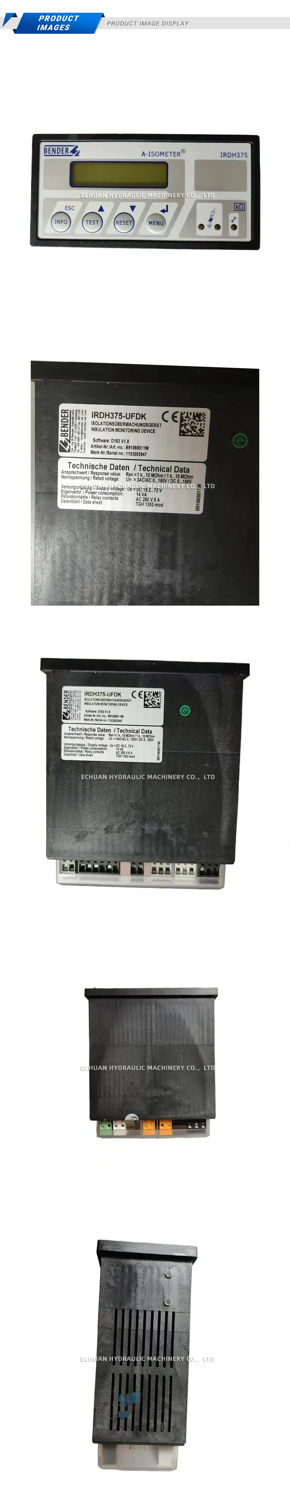 Bender IRDH375-UFDK Insulation Monitoring Device Description