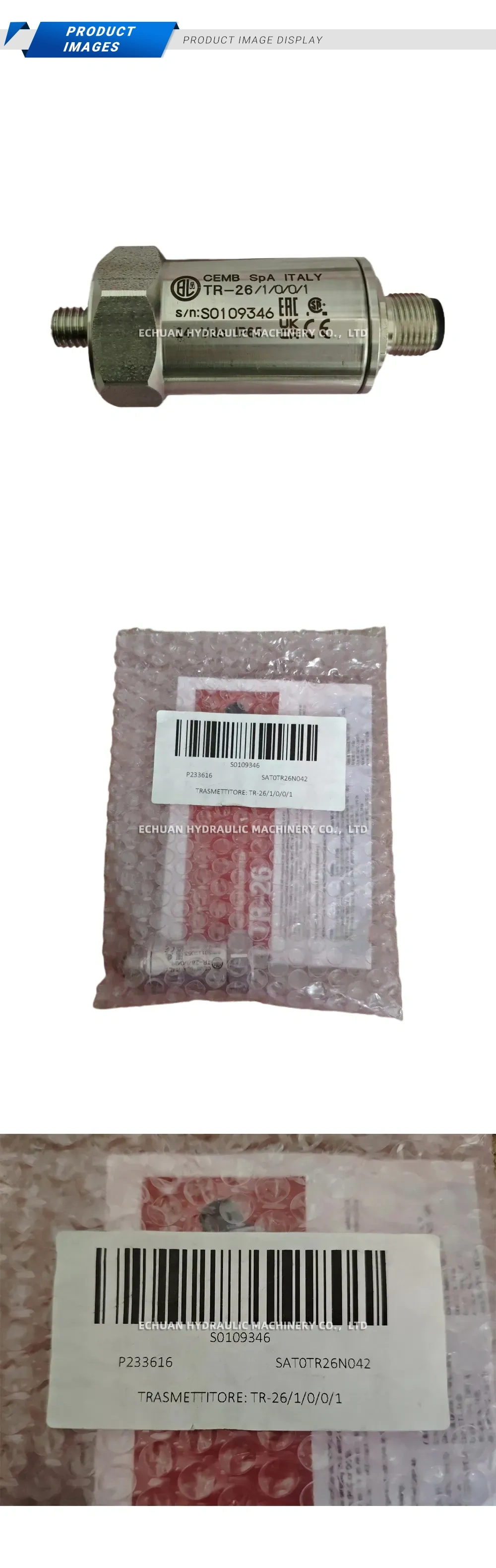 CEMB TR-26/1/0/0/1 Vibration Transmitter Description