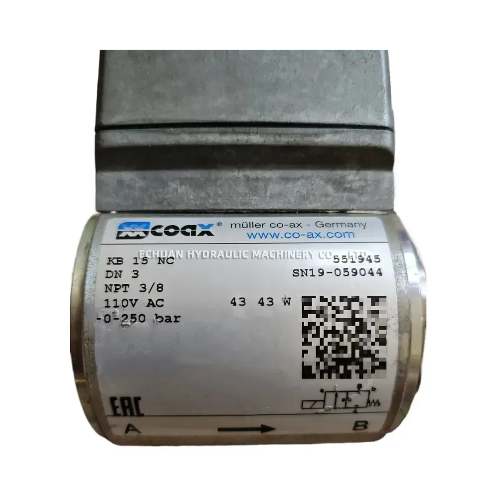 COAX (müller co-ax) KB 15 NC Solenoid Operated Coaxial Valve