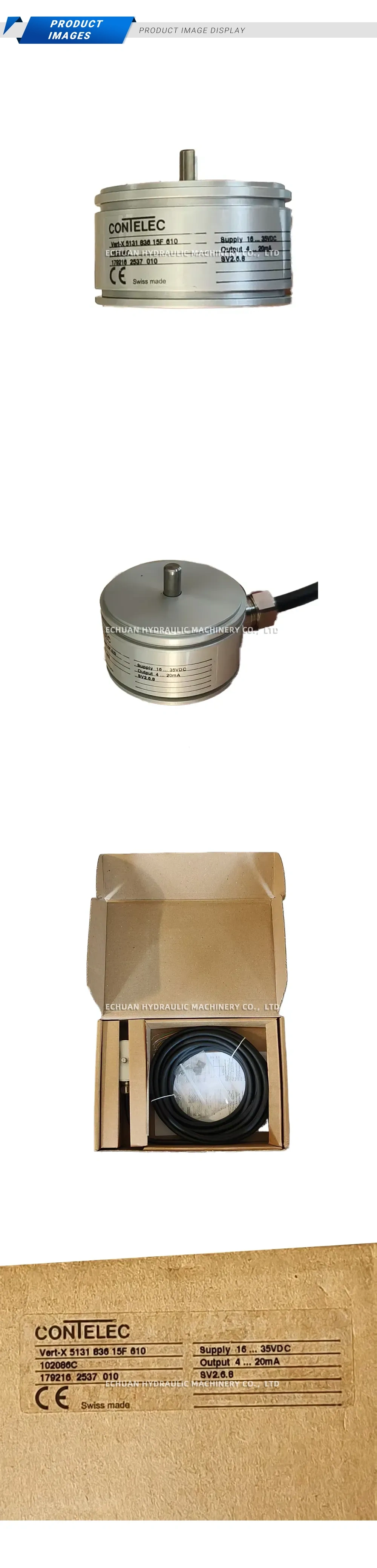 CONTELEC Vert-X 5131 836 15F 610 Angle Displacement Sensor (Rotary Position Sensor) Description