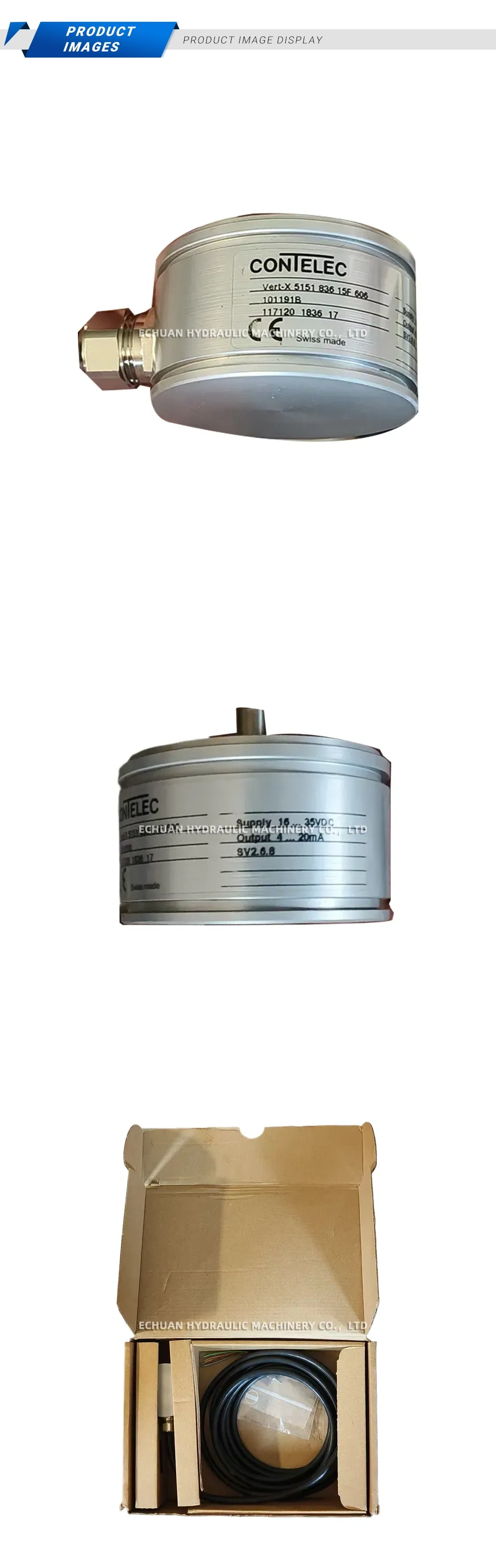 CONTELEC Vert-X 5151 836 15F 606 Rotary Position Sensor (Angular Displacement Sensor) Description