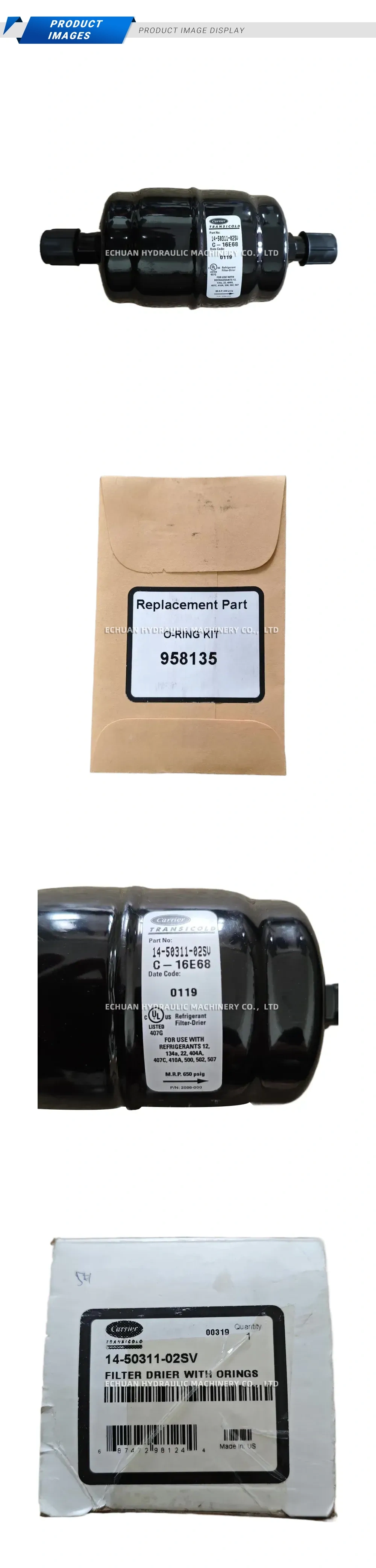 Carrier 14-50311-02SV Refrigerant Filter Drier Description