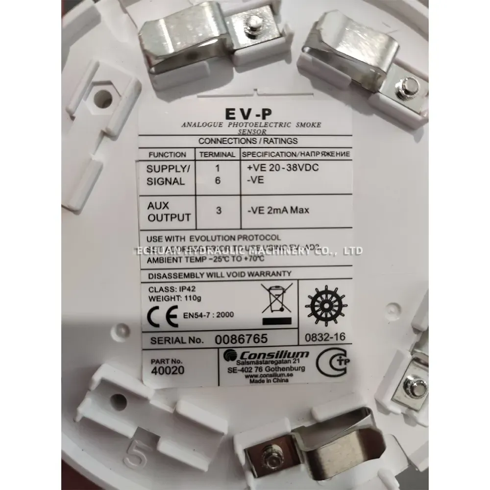 Consilium EV-P (Part No. 40020) Analogue Photoelectric Smoke Sensor