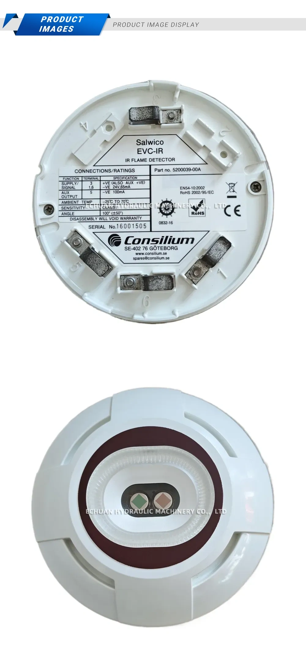 Consilium EVC-IR IR Flame Detector Description