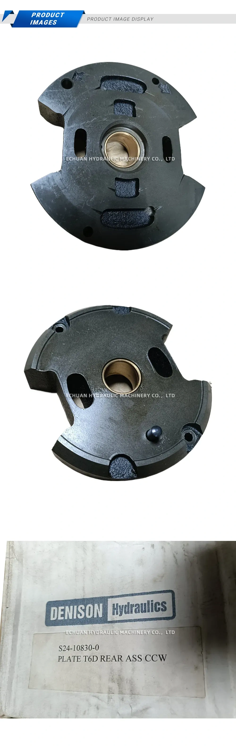 DENISON S24-10830-0 Hydraulic Pump Rear Plate Assembly Description