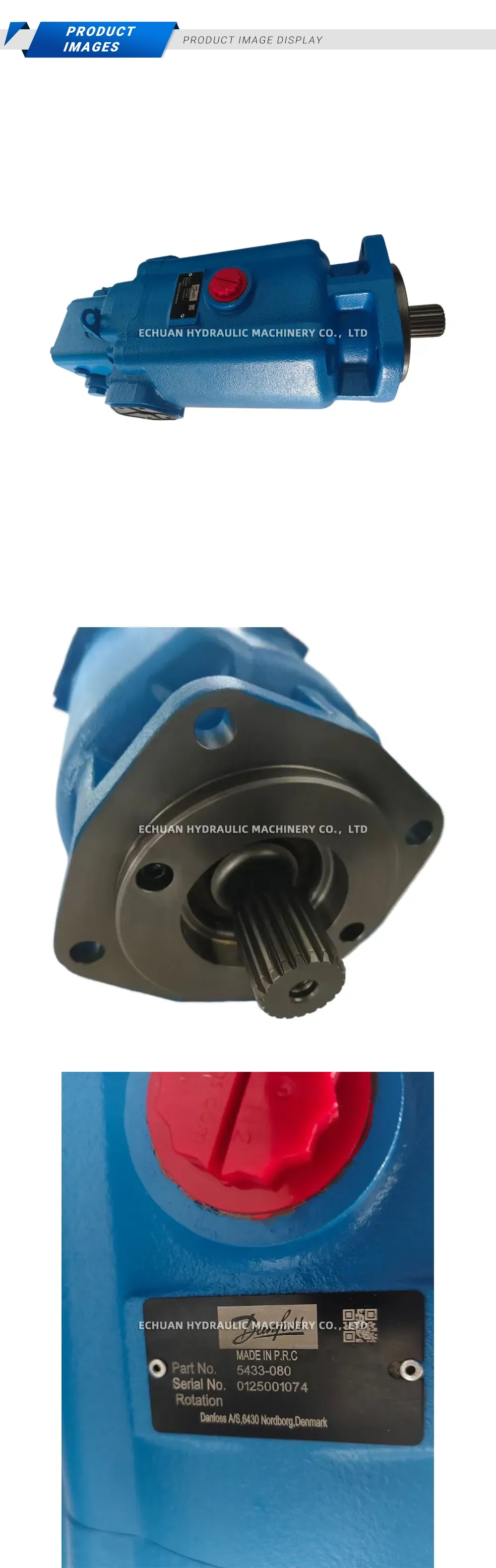 Danfoss 5433-080 Hydraulic Piston Pump Description