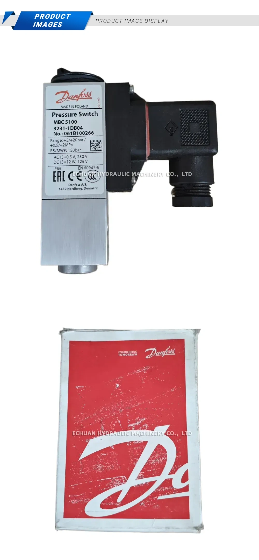 Danfoss MBC 5100 (061B100266) Pressure Switch Description