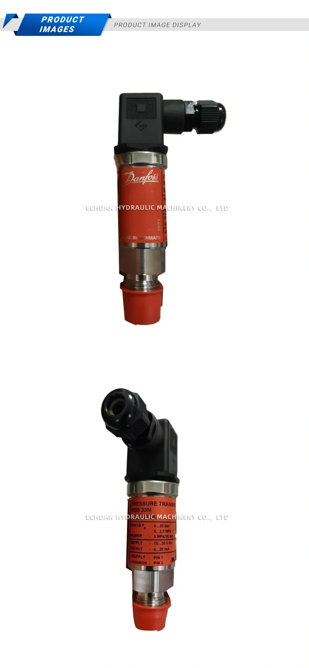 Danfoss MBS 33M 060G3128 Pressure Transmitter Description