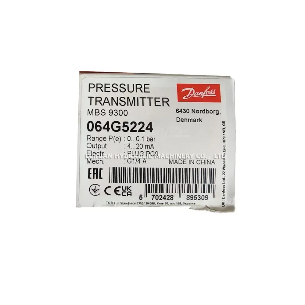 Danfoss MBS 9300 064G5224 Pressure Transmitter