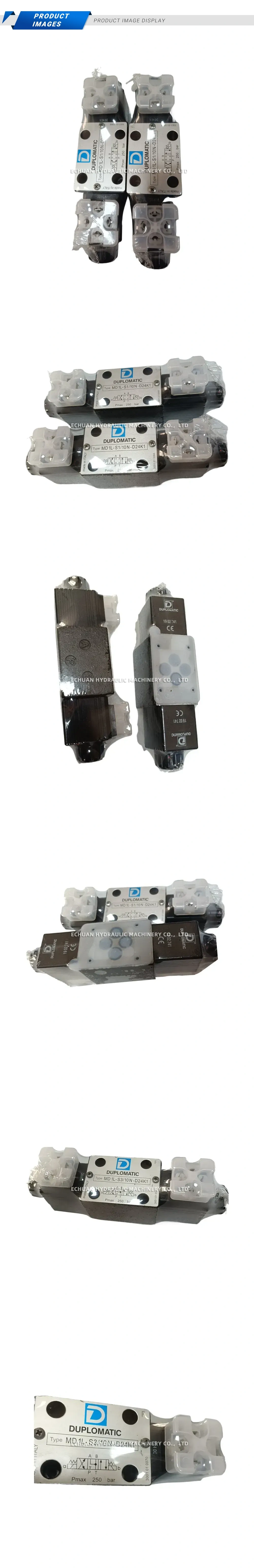 Duplomatic MD1L-S1/10N-D24K1, MD1L-S3/10N-D24K1 Hydraulic Solenoid Directional Control Valve Description