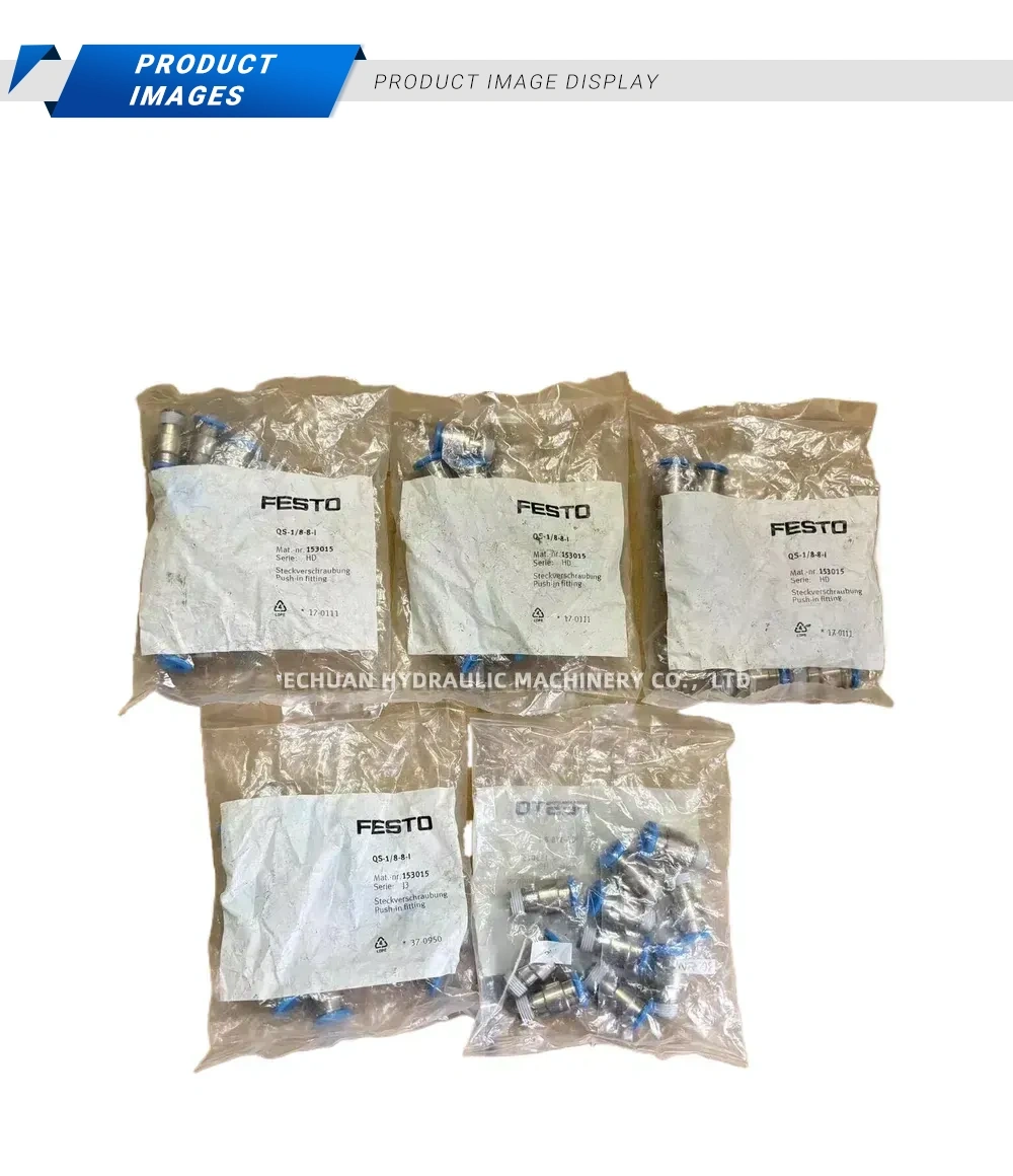 Festo QS-1/8-8-I Pneumatic Push-in Fitting Description