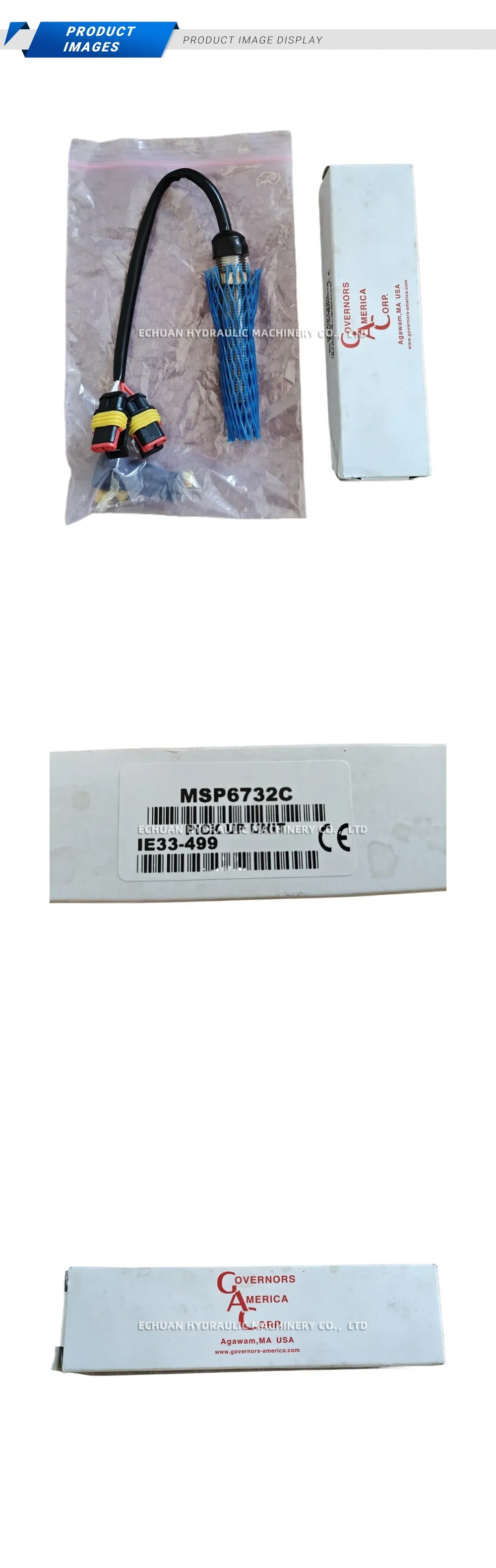 Governors America Corp. (GAC) MSP6732C Magnetic Pickup Unit (Generator Speed Sensor) Description