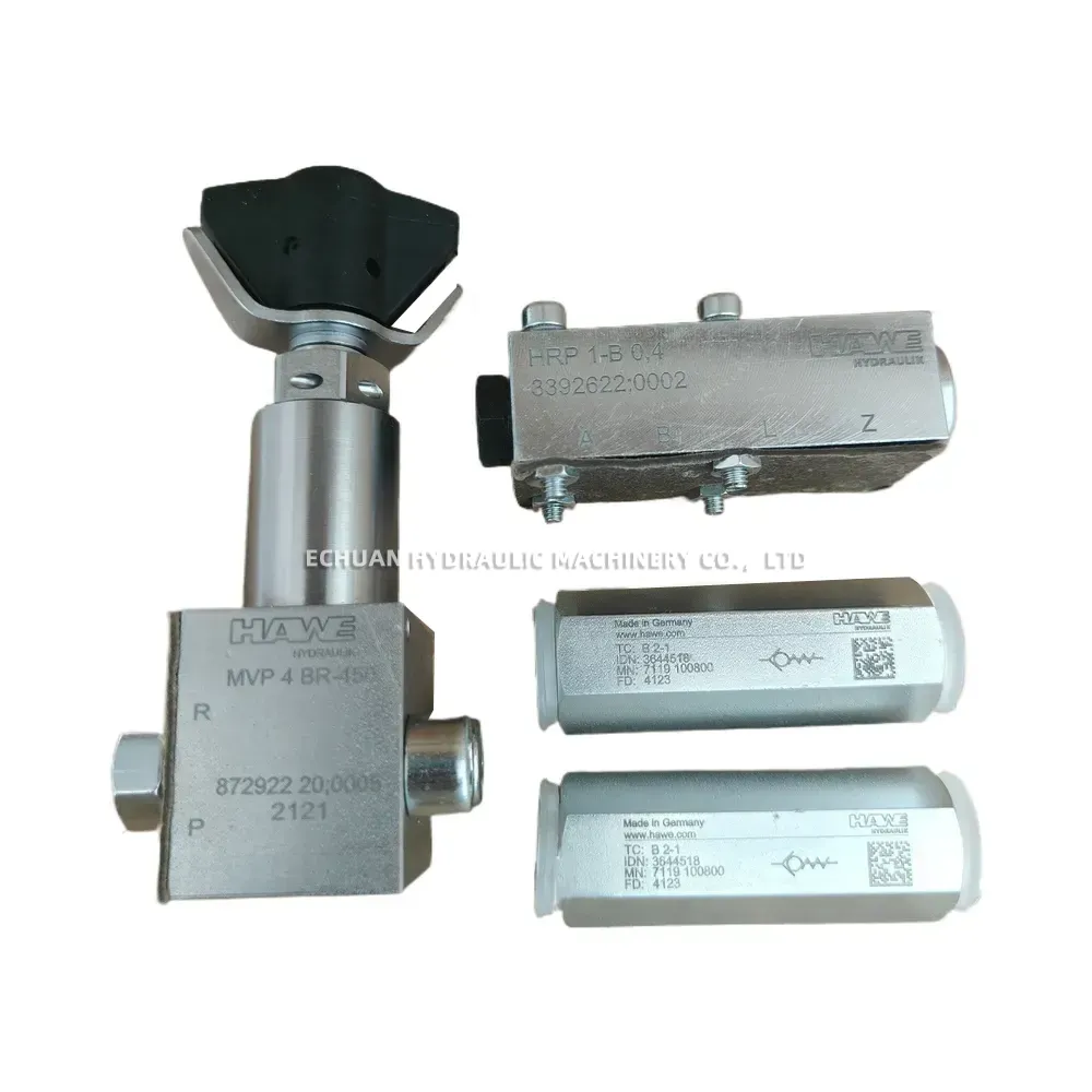 HAWE MVP 4 BR-45 / HRP 1-B 0,4 / B 2-1 Hydraulic Valve Set (Pressure Relief Valve and Check Valves)