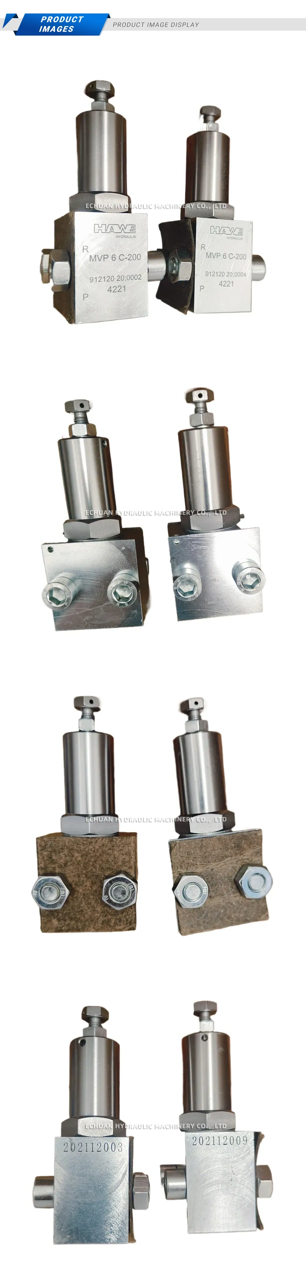 HAWE MVP 6 C-200 Hydraulic Pressure Relief Valve Description