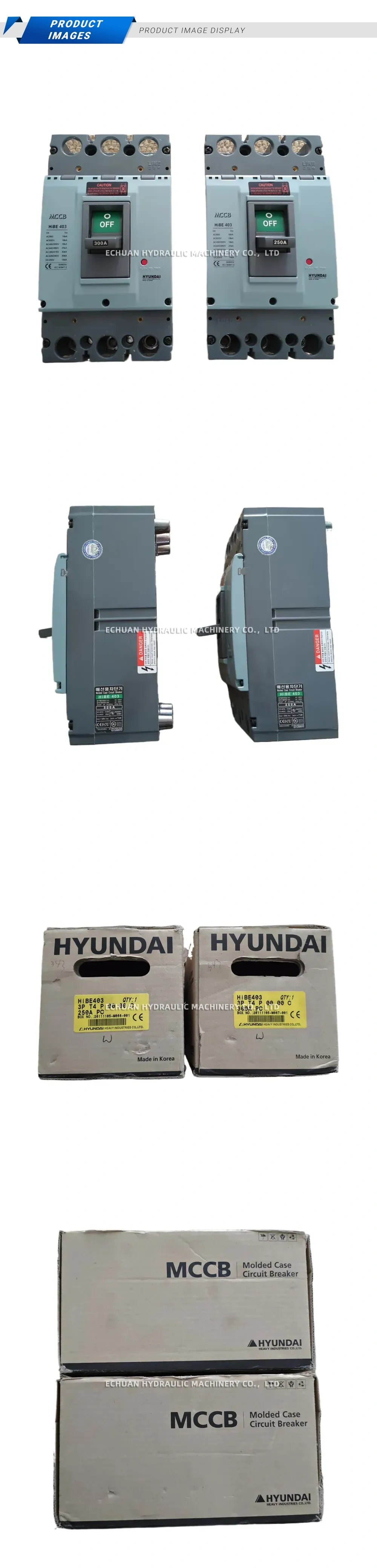HYUNDAI HiBE403 Molded Case Circuit Breaker (MCCB) Description