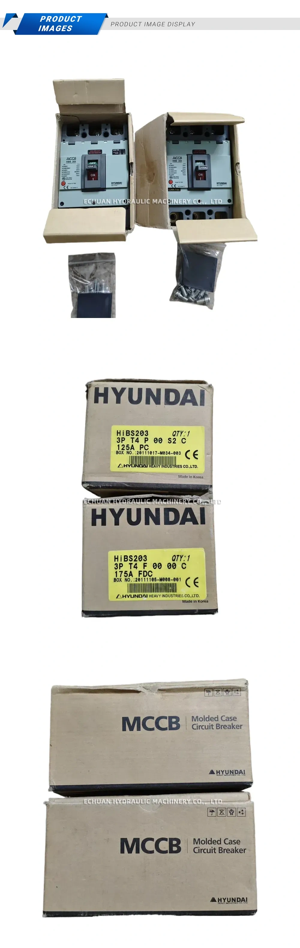HYUNDAI HiBS203 Molded Case Circuit Breaker (MCCB) Description