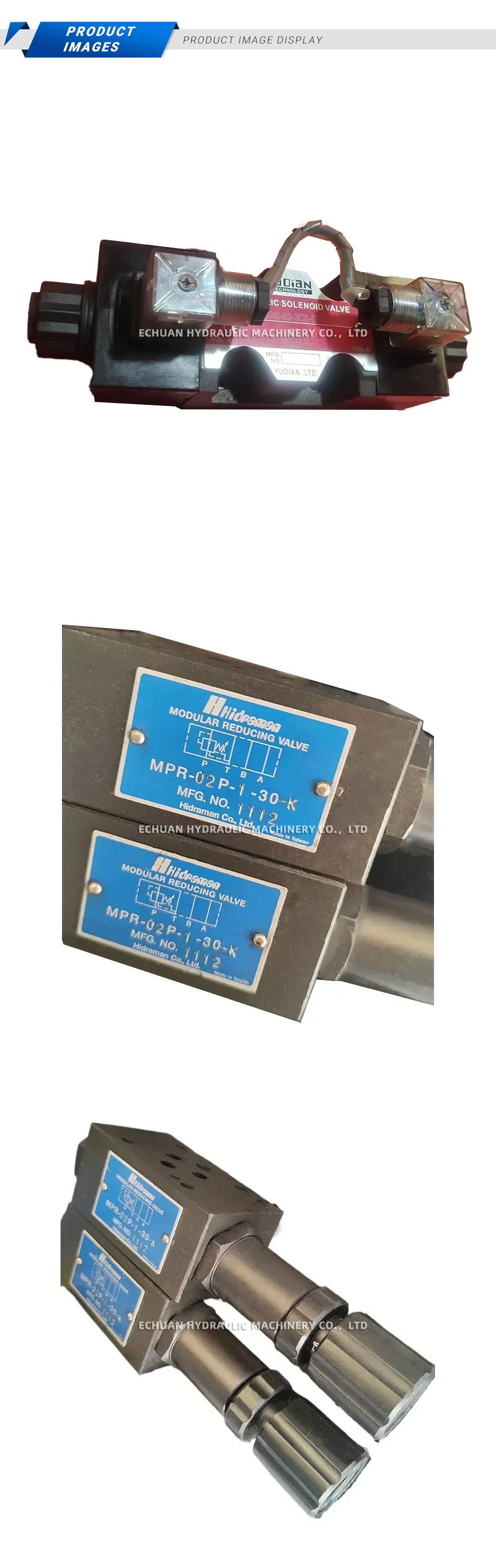 Hidraman MPR-02P-1-30-K Modular Reducing Valve Description