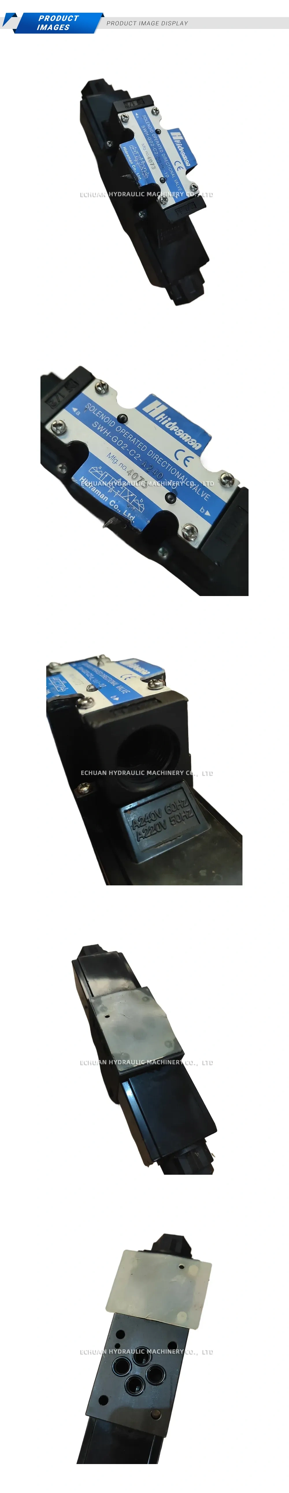 Hidraman SWH-G02-C2-A240-10 Solenoid Operated Directional Valve Description