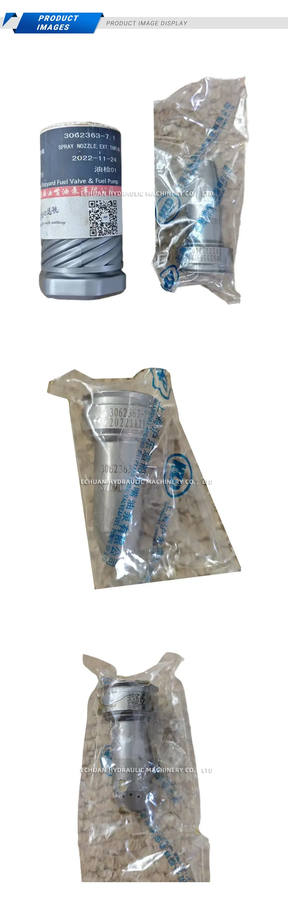 Hudong (HD) 3062363-7 (S70MC) Fuel Injection Spray Nozzle Description
