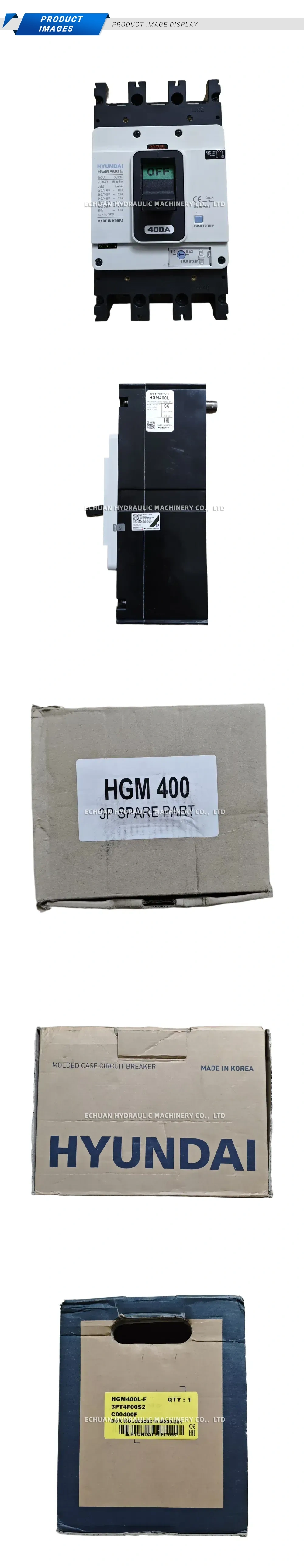 Hyundai HGM400L-F (3PT4F00S2) Molded Case Circuit Breaker (MCCB) Description