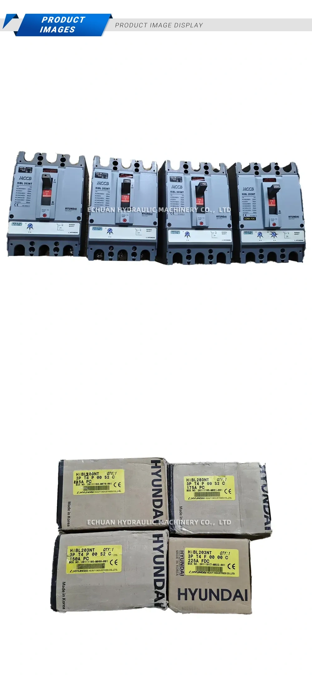 Hyundai HiBL 203NT Molded Case Circuit Breaker (MCCB) Description