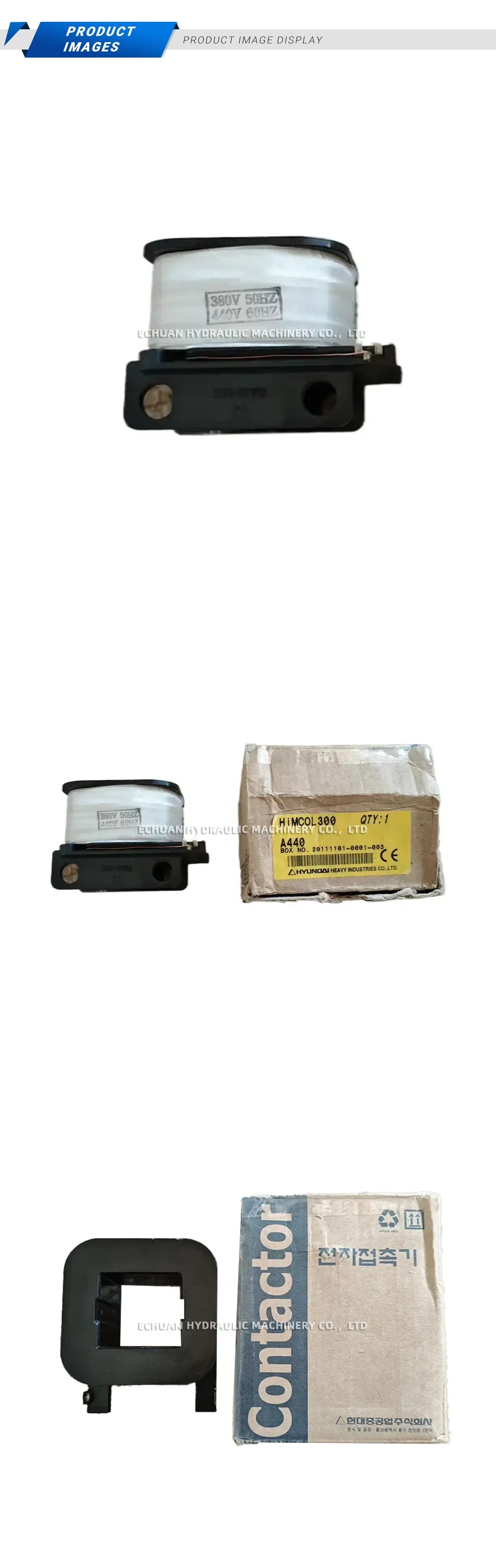 Hyundai HiMCOL300 A440 Contactor Coil Description