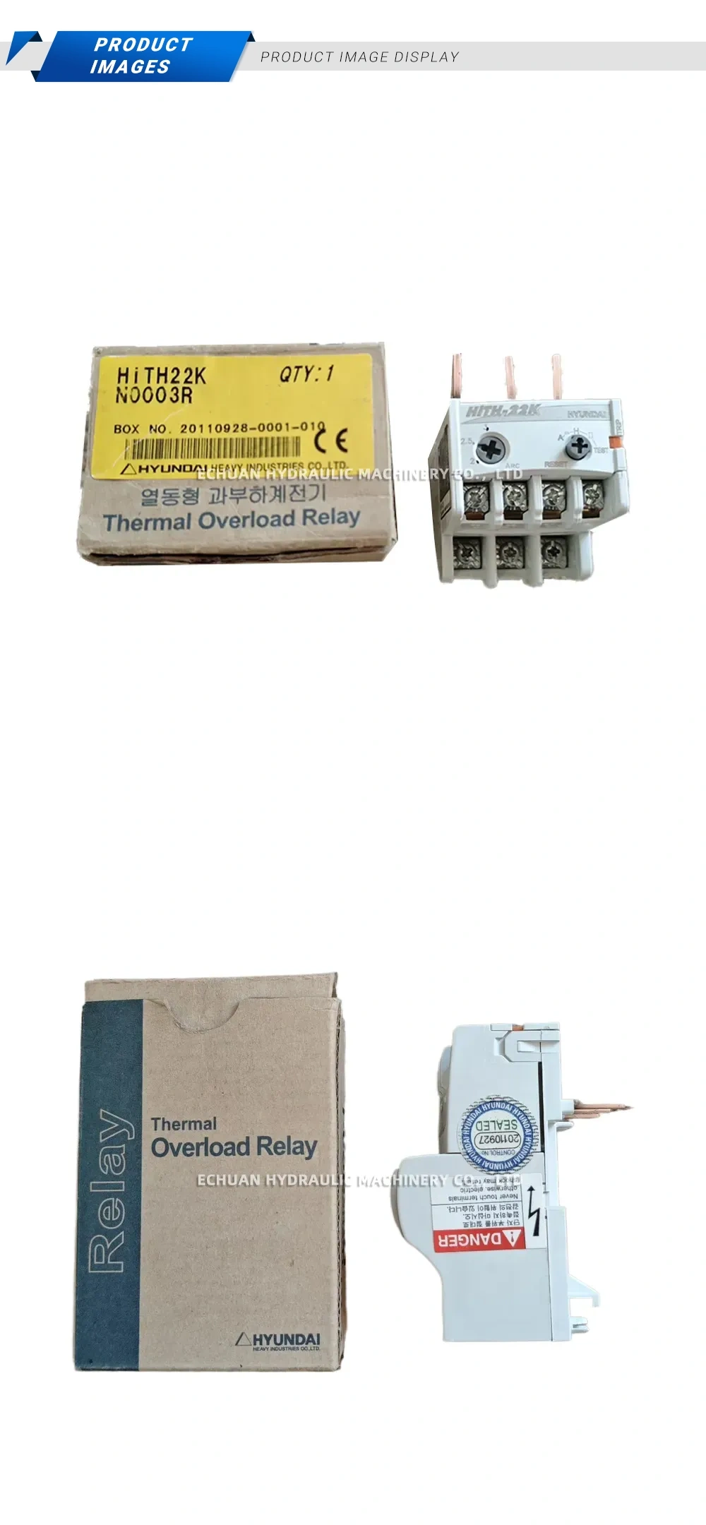 Hyundai HiTH22K N0003R Thermal Overload Relay Description