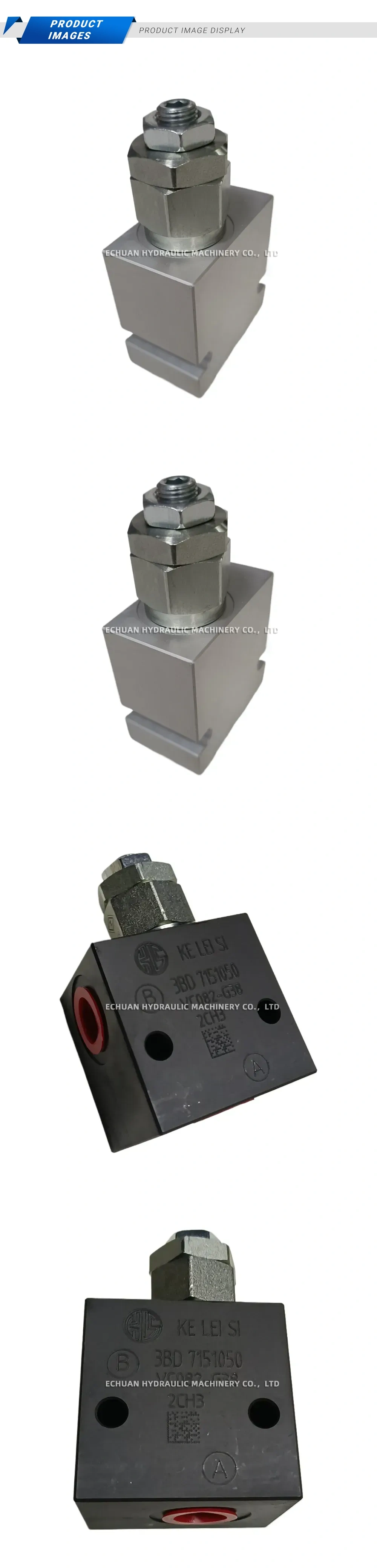 KE LEI SI RV2-08 / VC082-G38 Hydraulic Pressure Relief Valve with Manifold Block Description