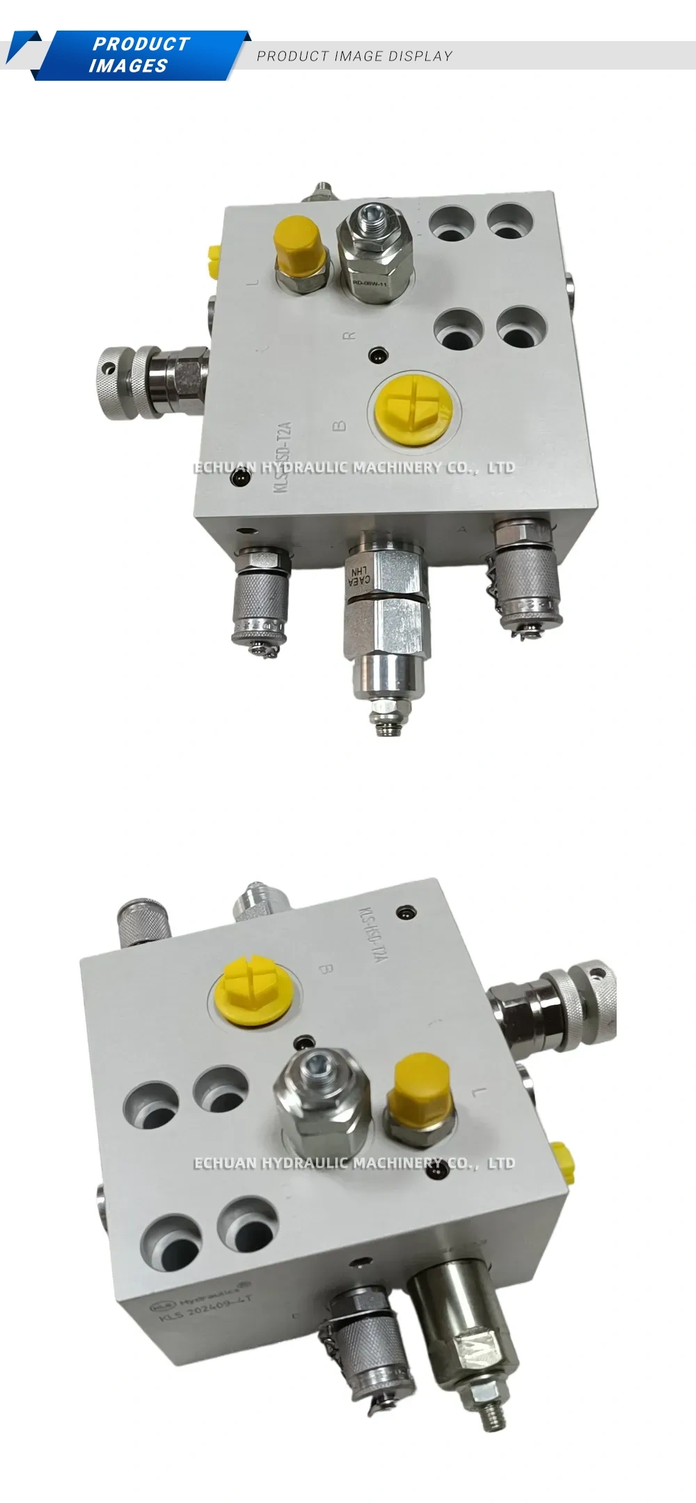 KLS KLS-HSD-T2A Hydraulic Control Valve Manifold Block Description