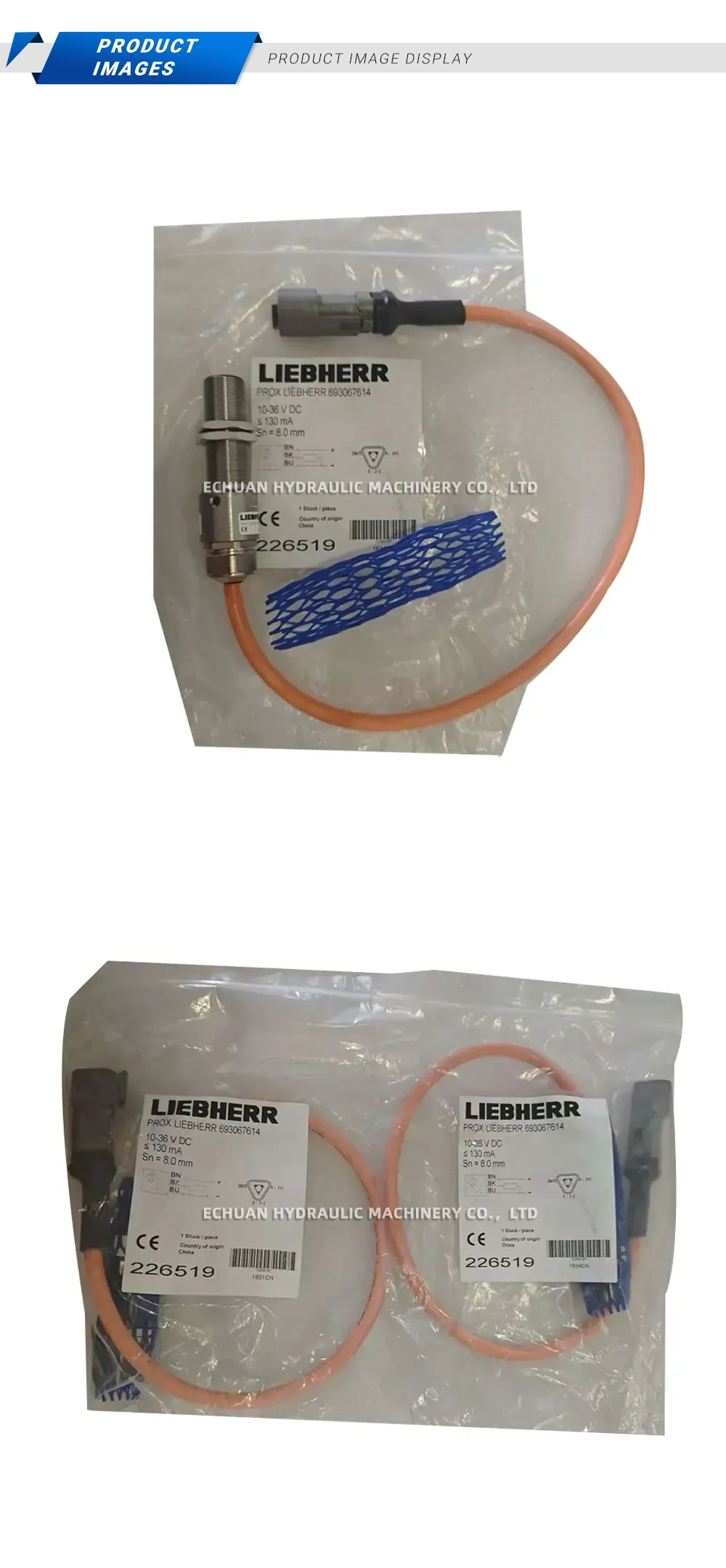 LIEBHERR 693067614 Proximity Switch (Inductive Proximity Sensor / Limit Switch) Description