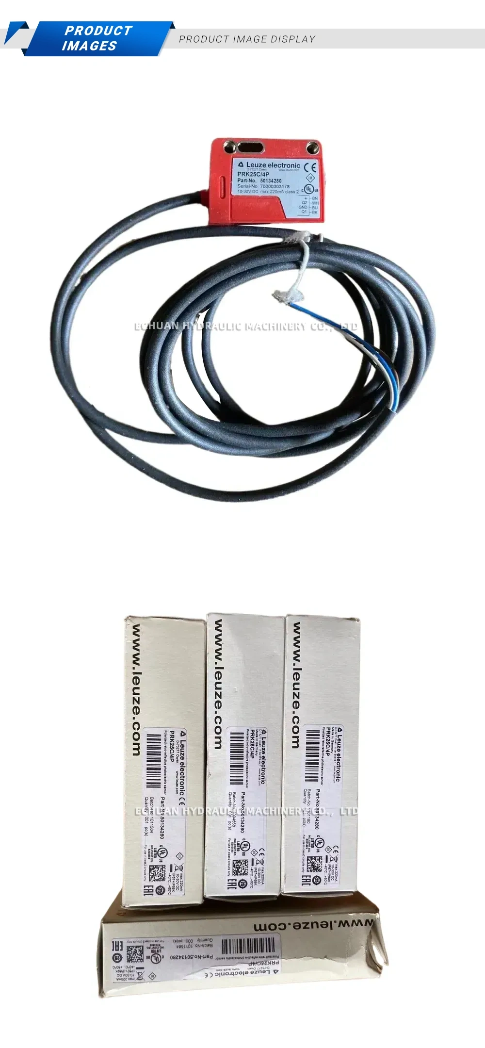 Leuze PRK25C/4P Polarized Retro-reflective Photoelectric Sensor Description
