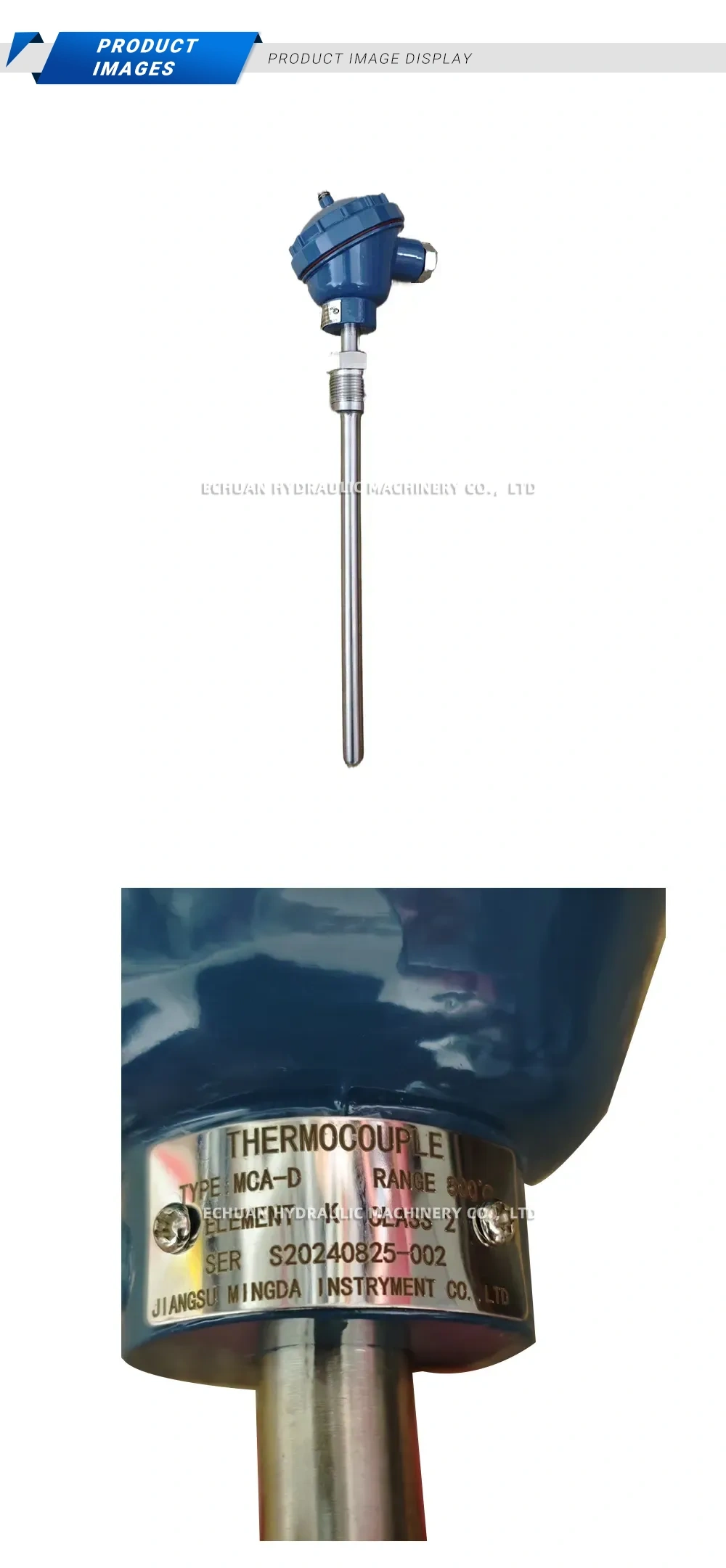 Mingda MCA-D Thermocouple Temperature Sensor Description