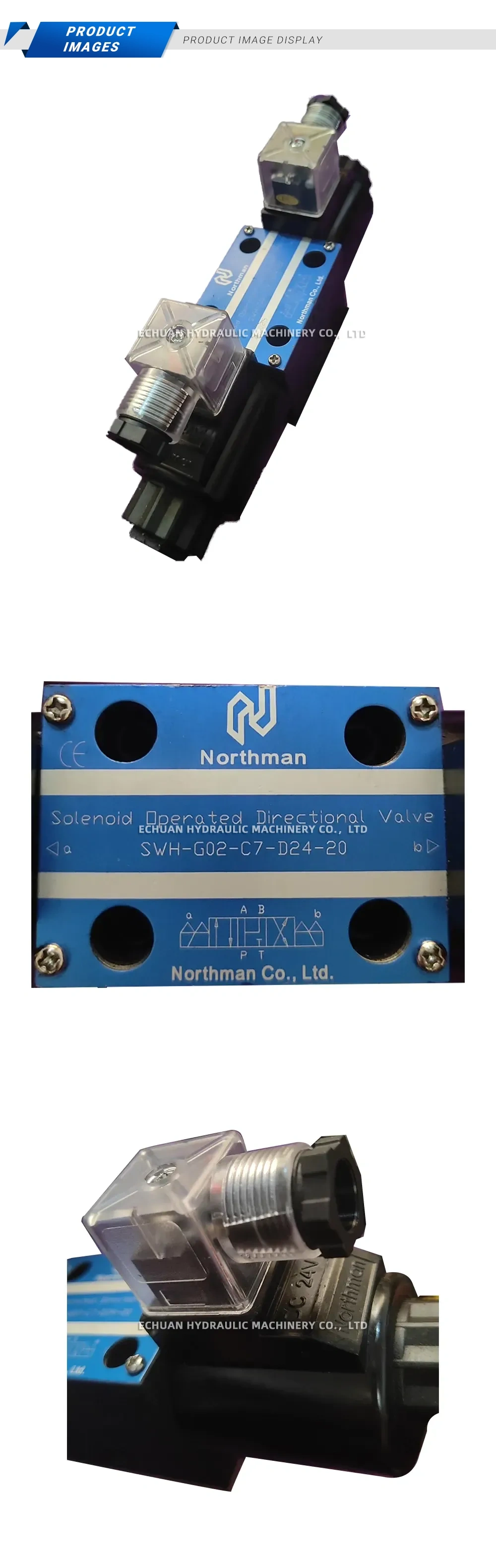 Northman SWH-G02-C7-D24-20 Solenoid Operated Directional Valve Description
