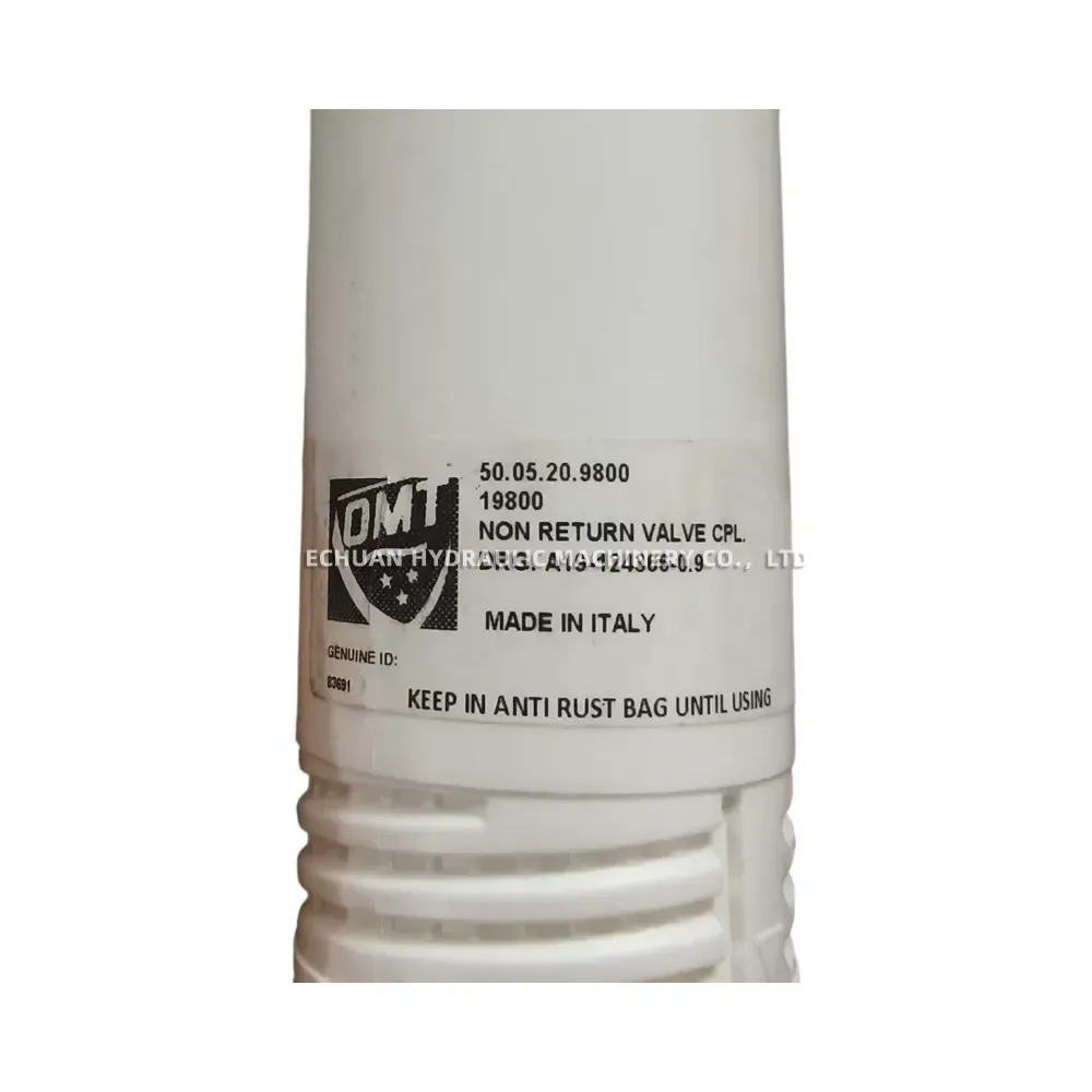 OMT 50.05.20.9800 Non-Return Valve (Check Valve), Complete