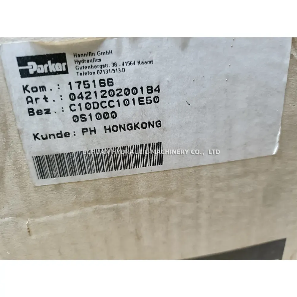 Parker C10DCC101E50/0S1000 Hydraulic Logic Valve (Cartridge Valve)
