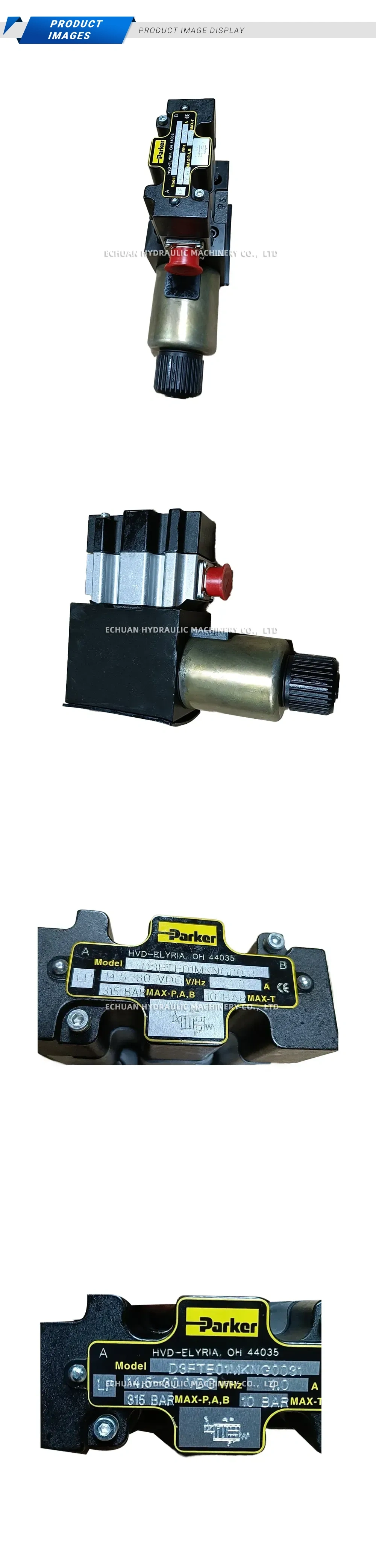 Parker D3FTE01MKNG0031 Proportional Directional Control Valve Description
