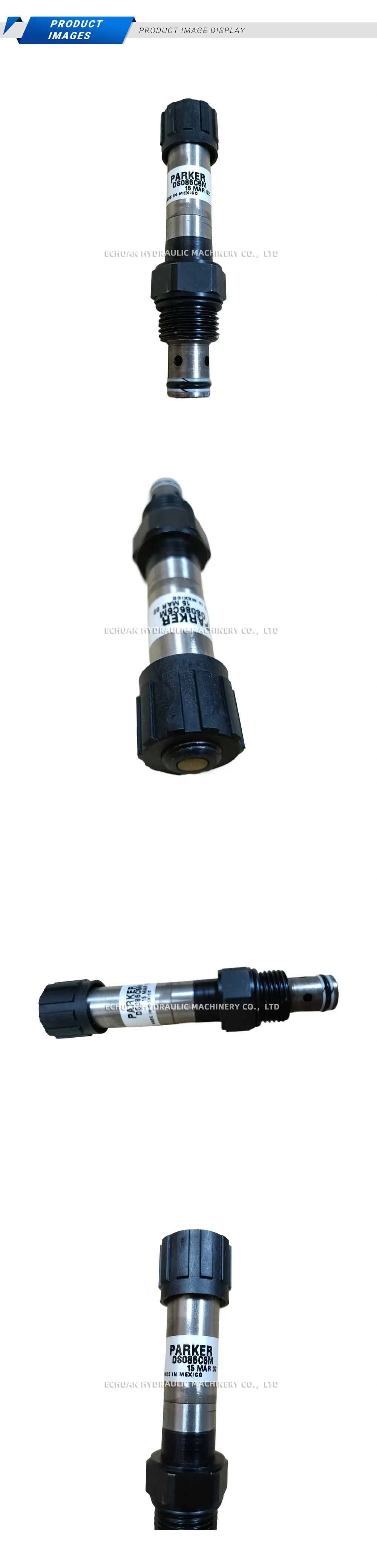 Parker DS086C6M Hydraulic Cartridge Directional Control Valve Description